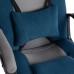Кресло DRIVER (22) флок/ткань, синий/серый, 32/TW-12 КОЛИЧЕСТВО ОГРАНИЧЕНО!!!