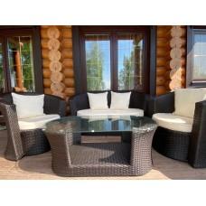 Комплект садовой мебели Малибу (диван, 2 кресла RS 16/стол RD16)