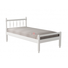 Кровать - 10 одинарная с фигурными спинками из массива