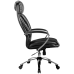 Кресло для руководителя "LK-13 CH" хромированное пятилучие, износостойкий перфорированный материал NewLeather из натуральной кожи